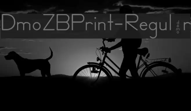 DmoZBPrint-Regular Font examples