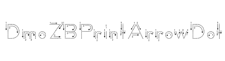 DmoZBPrintArrowDot  font caratteri gratis