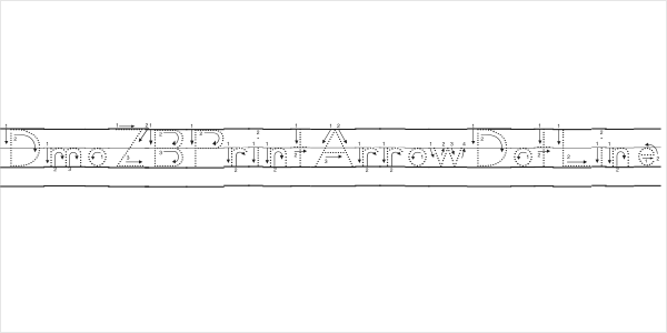 DmoZBPrintArrowDotLine Logo