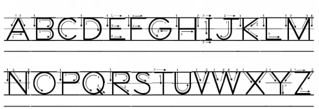 DmoZBPrintArrowLine Fonte MAIÚSCULAS