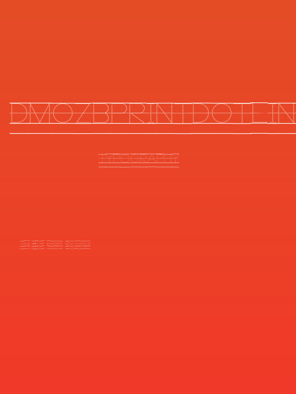 DmoZBPrintDotLine Poster