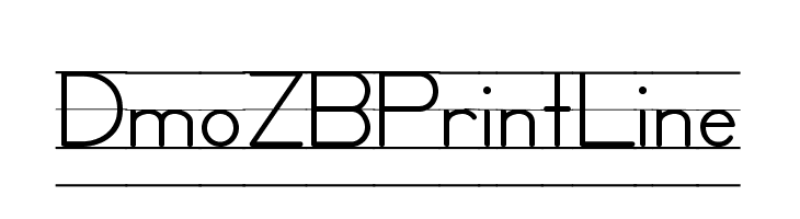 DmoZBPrintLine Font
