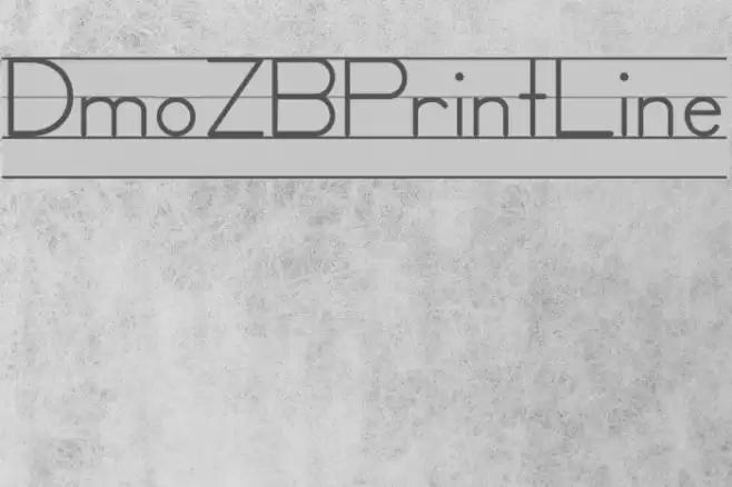 DmoZBPrintLine Font examples
