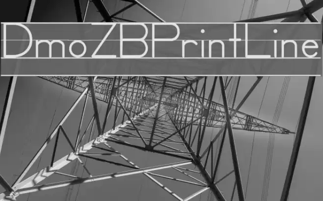 DmoZBPrintLine Font examples