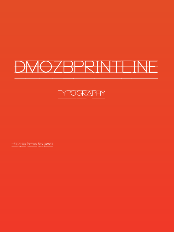 DmoZBPrintLine Poster