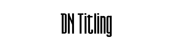 DN Titling Font