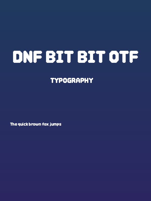 DNF Bit Bit OTF Poster