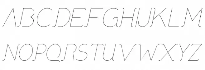 DNNR LightItalic Polices MAJUSCULES