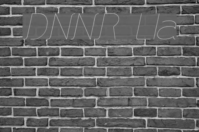 DNNR LightItalic Font examples