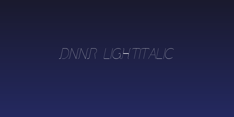 DNNR  LightItalic Social Header