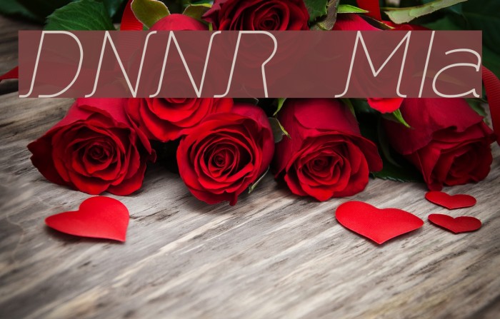 DNNR MediumItalic Font examples