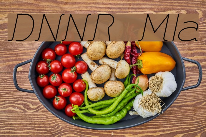 DNNR MediumItalic Font examples