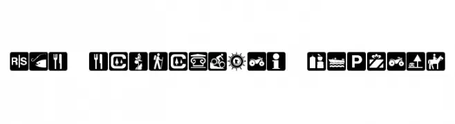 DNR Recreation Symbols  免费字体下载