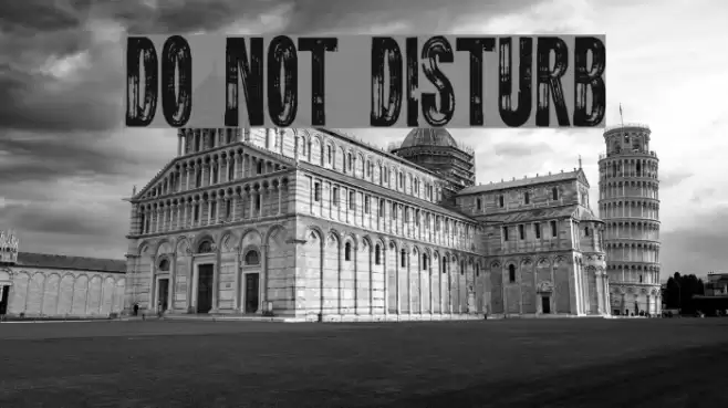 DO NOT DISTURB Font examples