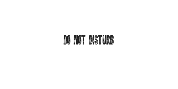 DO NOT DISTURB Logo