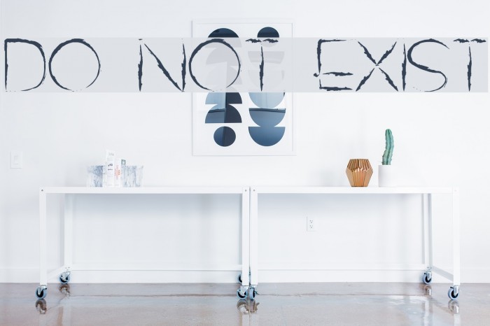DO NOT EXIST Font examples