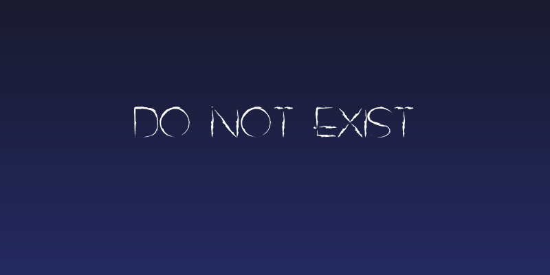 DO NOT EXIST Social Header