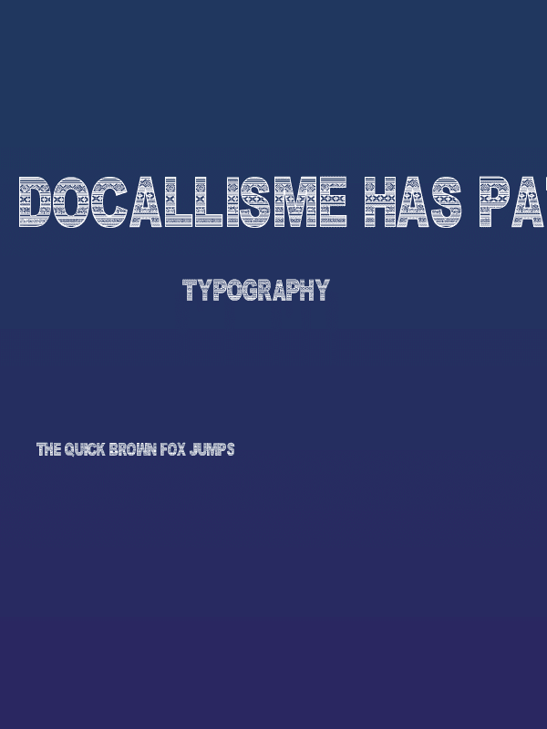 DOCALLISME HAS PATTERN Poster