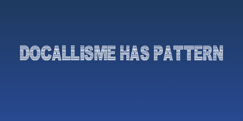 DOCALLISME HAS PATTERN Social Header