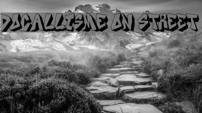 DOCALLISME ON STREET Font examples