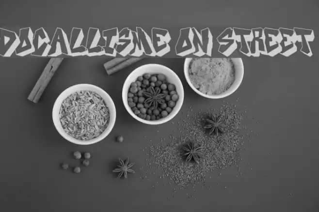 DOCALLISME ON STREET Font examples