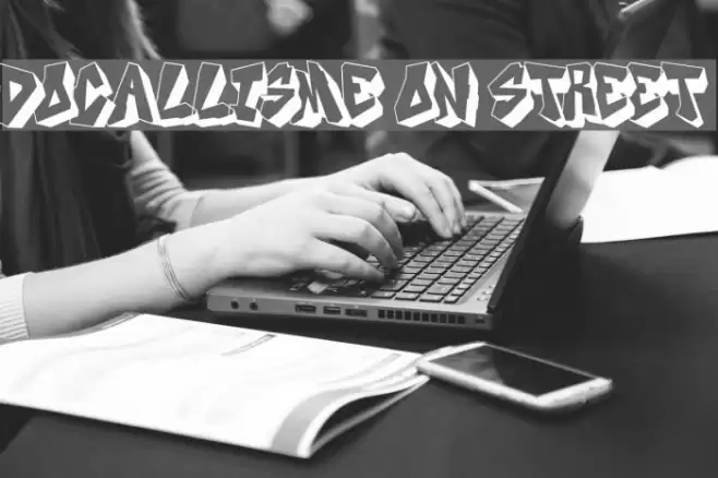 DOCALLISME ON STREET Font examples