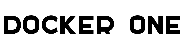 DOCKER ONE  Frei Schriftart Herunterladen