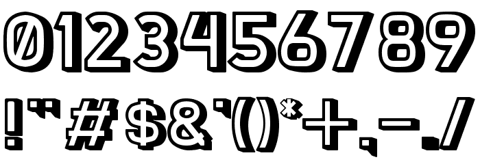 DOCKER THREE Font OTHER CHARS
