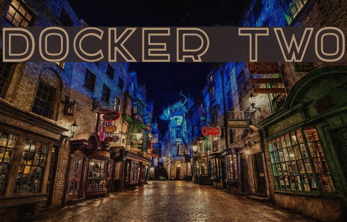 DOCKER TWO Font examples