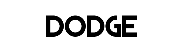 DODGE Font