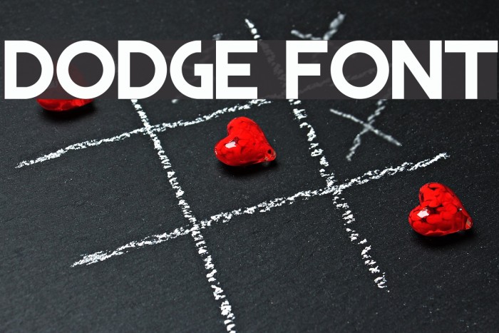 DODGE Font examples