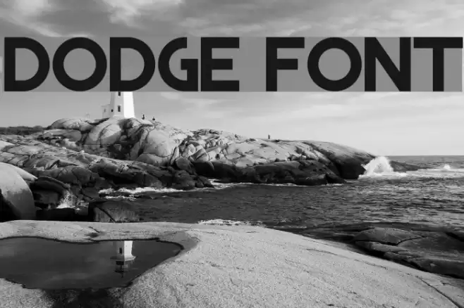 DODGE Font examples