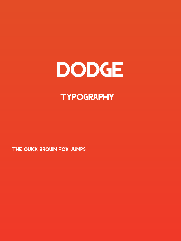 DODGE Poster