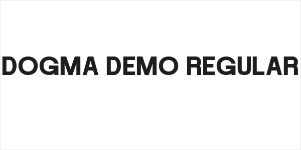 DOGMA DEMO Regular Logo