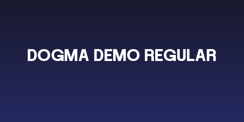 DOGMA DEMO Regular Social Header