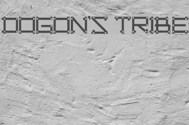 DOGON'S TRIBE Font examples