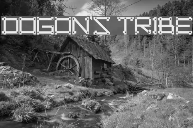 DOGON'S TRIBE Font examples