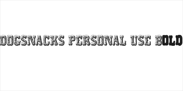 DOGSNACKS PERSONAL USE Bold Logo