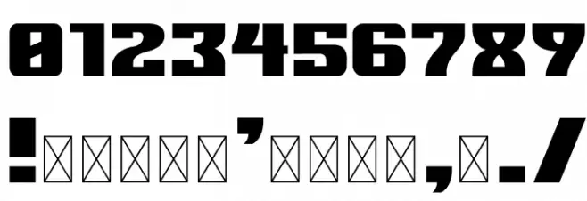 DOJO KICK Font OTHER CHARS