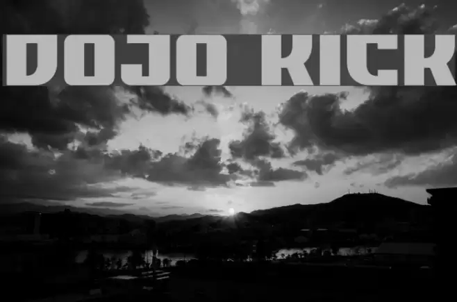DOJO KICK Font examples