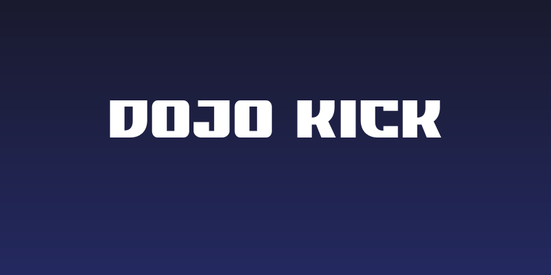 DOJO KICK Social Header