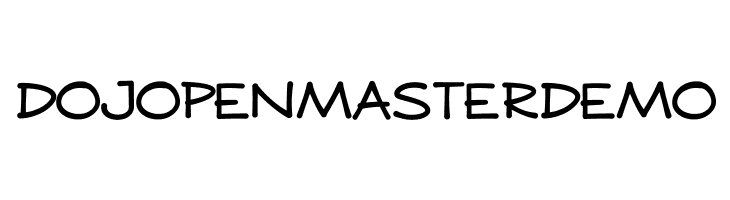 DOJO PEN MASTER DEMO  les polices de caractères gratuit tlcharger
