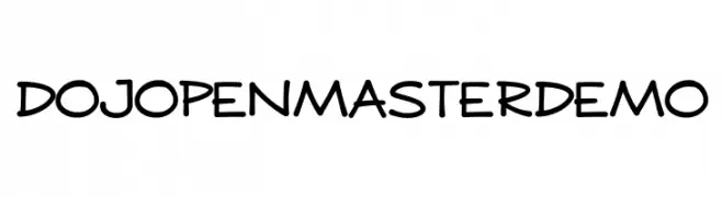 DOJO PEN MASTER DEMO  Frei Schriftart Herunterladen