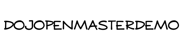 DOJO PEN MASTER DEMO  免费字体下载