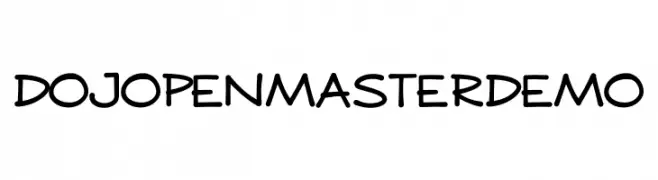 DOJO PEN MASTER DEMO  Frei Schriftart Herunterladen