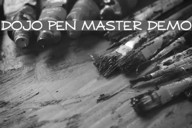 DOJO PEN MASTER DEMO Font examples