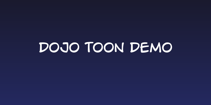 DOJO TOON DEMO Social Header