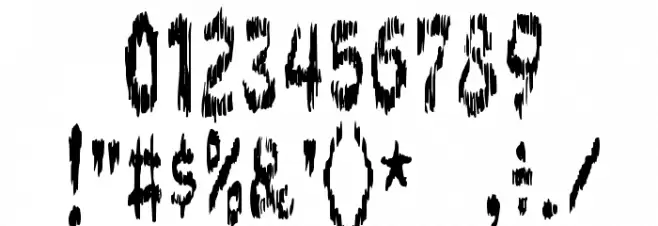 DOKTOR terror Font OTHER CHARS