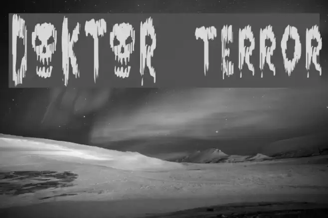 DOKTOR terror Font examples