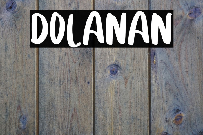 DOLANAN Font examples